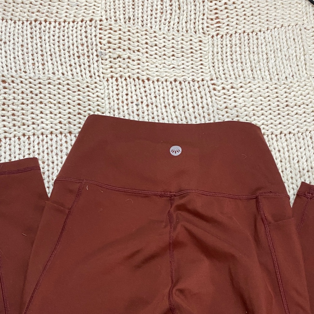 Senita Maroon Top and Leggings Workout Set Size S - Picture 11 of 11